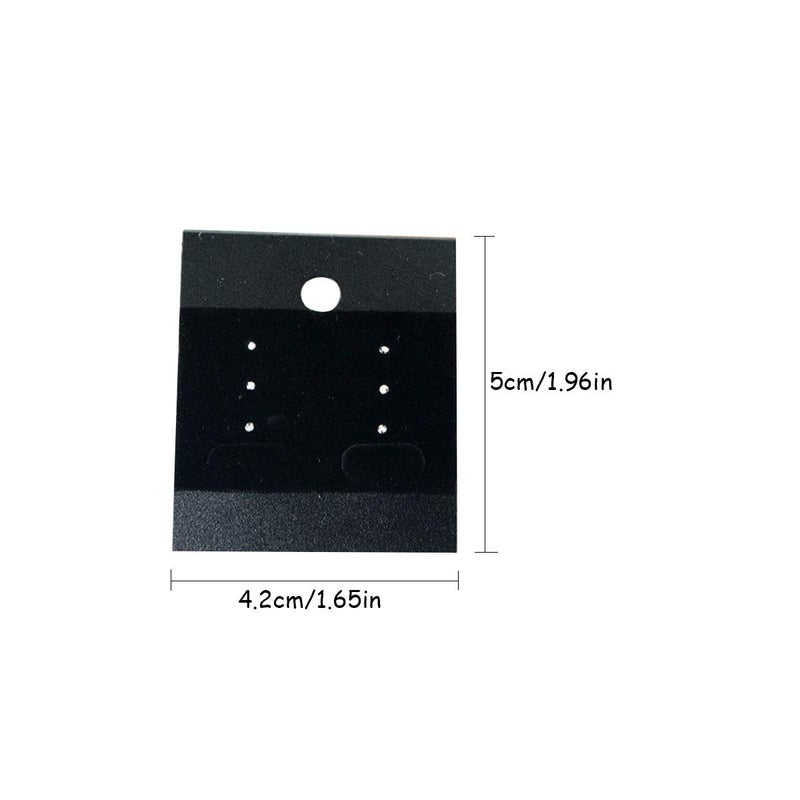LGEGE 100 Pcs Black Earring Jewelry Display Hanging Cards Jewelry Trays Other Jewelry Accessories - Image 2
